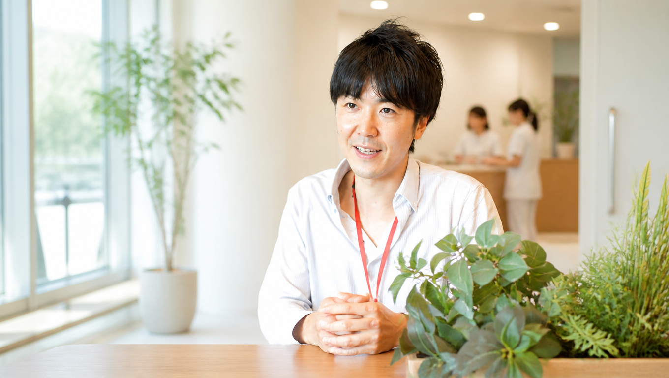 明るい事務所の様子
